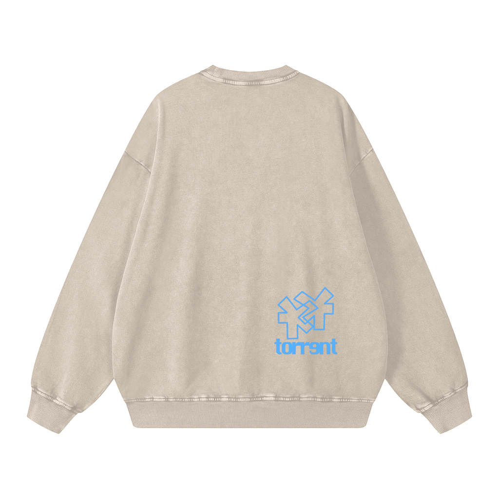 'can't imagine a new future' Oversized Sweatshirt - back