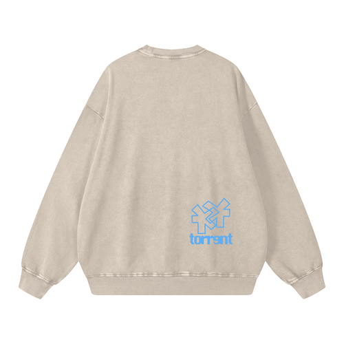 'can't imagine a new future' Oversized Sweatshirt - back