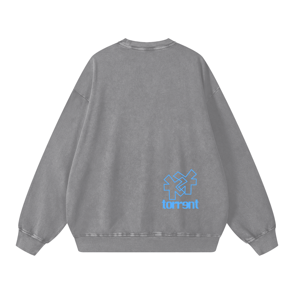 'can't imagine a new future' Oversized Sweatshirt - back